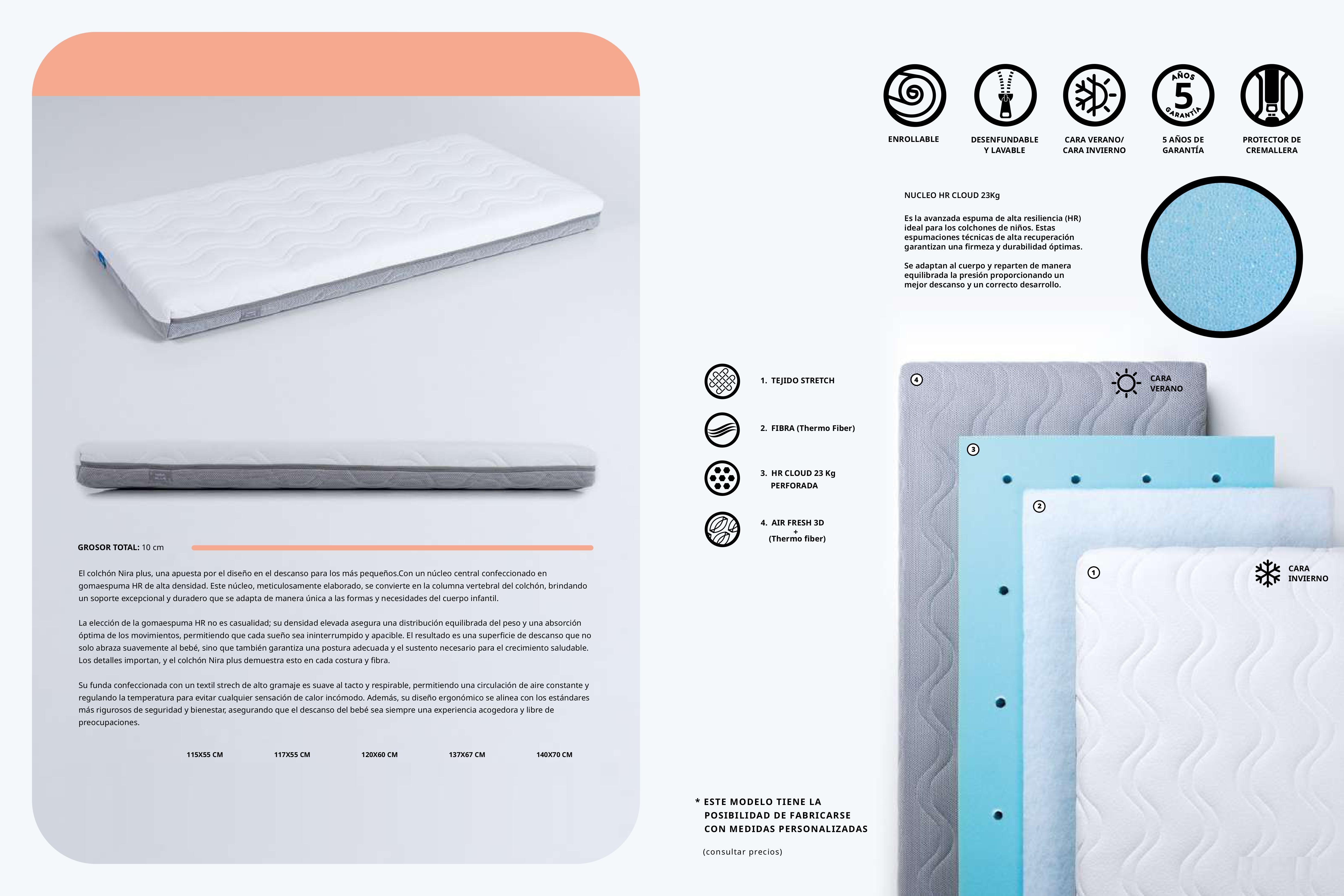 10414- 23 NIR Colchón de cuna 